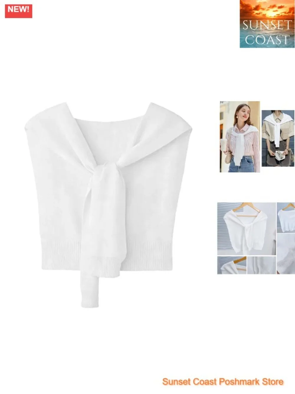 Sweater Knit Shawl Wrap with Sleeves Women's Pashmina Cape Top